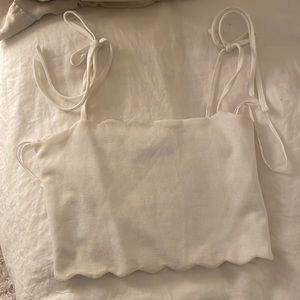 White tie crop top